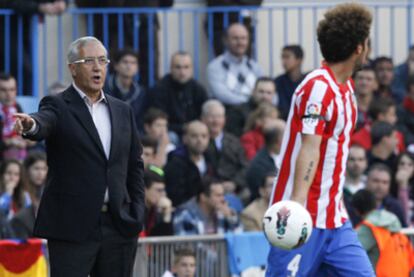 Gregorio Manzano, durante el Atlético-Mallorca.