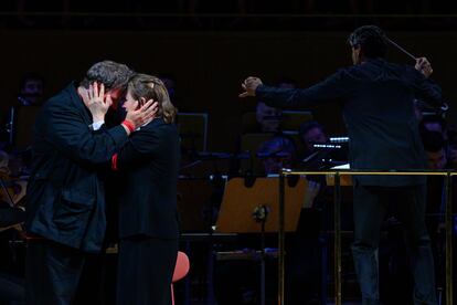 El tenor Maximilian Schmitt y la soprano Eleanor Lyons cantan el dúo de amor del segundo acto de ‘Fidelio’, el 20 de septiembre en el Auditorio Nacional.