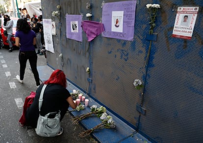 Un altar en honor a Mariana Sánchez