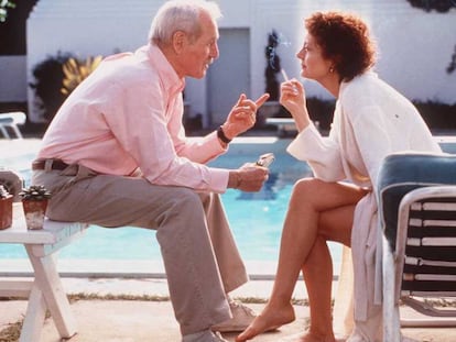 Paul Newman y Susan Sarandon, en un fotograma del la película 'Al caer el sol'.