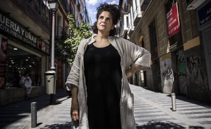 La documentalista Jennifer Baichwal, este martes en la calle Silva, en Madrid. 
