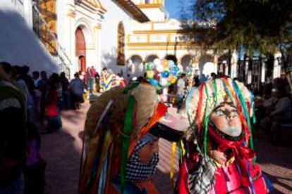 San Cristóbal de las Casas, em Chiapas (México), durante as festas de Guadalupe.