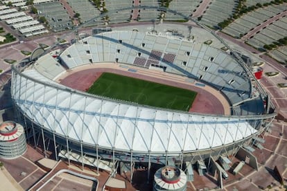 Vista del estadio Jalifa donde se disputará el mundial.