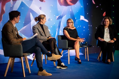 Gorka Rodrigálvarez, Inma Martínez, Pilar Llácer y Susana Taril en la primera jornada del Evento Tendencias en Madrid. 