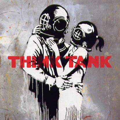 Portada del álbum 'Think Tank' de Blur realizada por Banksy
