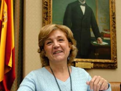 Carmen Caffarel, ayer en el Congreso.