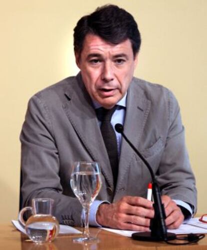 Ignacio Gonz&aacute;lez, durante la rueda de prensa.