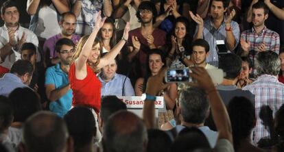 Susana Díaz, recién elegida candidata a la presidencia de la Junta.