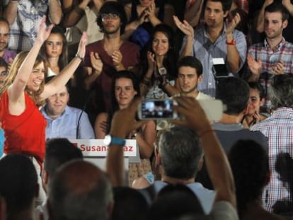 Susana D&iacute;az, reci&eacute;n elegida candidata a la presidencia de la Junta.