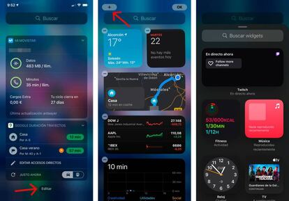 Recuperar widgets borrados en iOS 14.