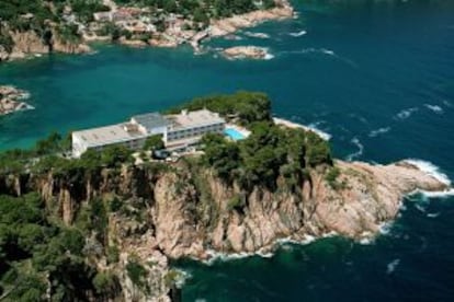 Vista aérea del Parador de Aiguablava, en la Punta d’Es Muts (Girona).