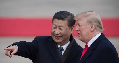 El presidente de China, Xi Jinping y el de EE UU, Donald Trump en una foto de 2017