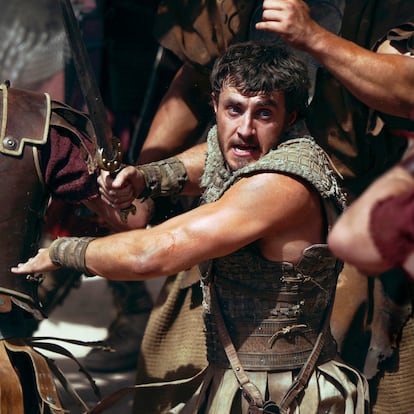 This image released by Paramount Pictures shows Paul Mescal in a scene from "Gladiator II." (Aidan Monaghan (Paramount Pictures / AP / LAPRESSE)