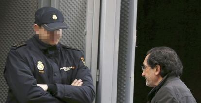 El exconsejero de Caja Madrid Jos&eacute; Antonio Moral Sant&iacute;n, que fue consejero a propuesta de IU y que gast&oacute; 456.552 euros, a su llegada a la Audiencia Nacional para declarar como imputado. 