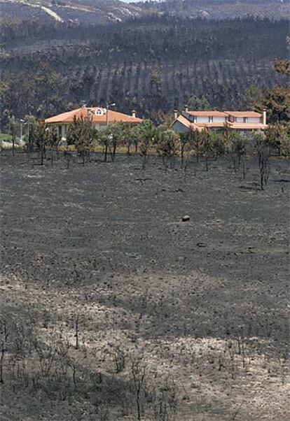 El paisaje actual de Rianxo, A Coruña.