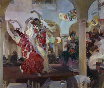 'Baile en el café Novedades de Sevilla', de Sorolla.