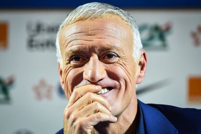 Didier Deschamps durante la presentación de la lista de convocados de Francia para el Mundial de Qatar, este miércoles.