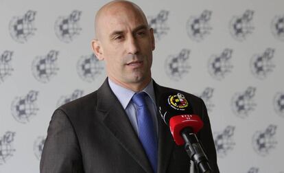 Luis Rubiales, presidente de la RFEF. 