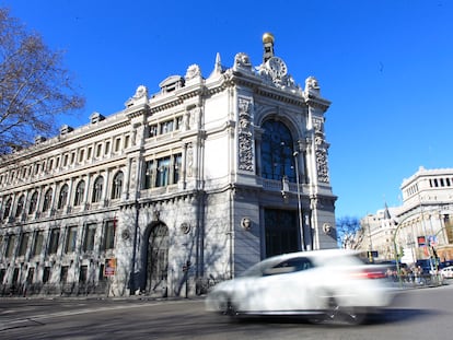 El Fachada del Banco de España en 2015