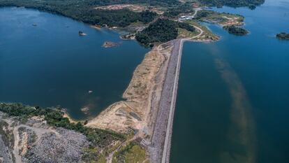 El Río Xingú afectado por la Hidroeléctrica de Bello Monte, en la Amazonía brasileña, en 2023.