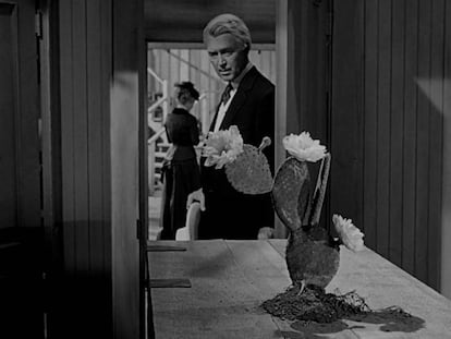 James Stewart y Vera Miles en 'El hombre que mató a Liberty Valance'