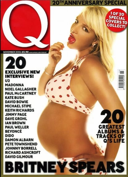 La llamada princesa del pop Britney Spears mostró su segundo embarazo en la portada de la revista 'Q', pero no fue la única publicación para la que se animó a posar.