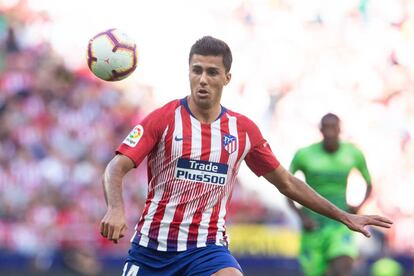 Rodri, durante el partido entre el Atlético de Madrid y el Betis.