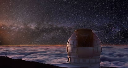 Observatorio Astrofísico del Roque de Los Muchachos, en la isla de La Palma, en Canarias.