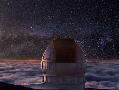 Observatorio Astrofísico del Roque de Los Muchachos, en la isla de La Palma, en Canarias.