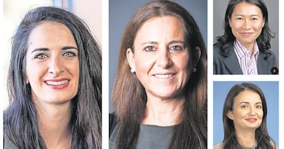 1. Carmen García (Renta 4 Gestora). 2. Ana Besada (CaixaBank). 3. Anh Lu (T. Rowe Price). 4. Basak Yavuz (Goldman Sachs).