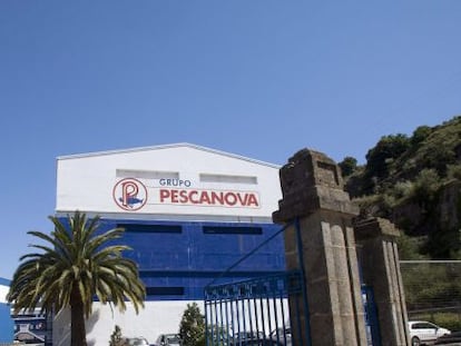 Entrada de la sede del grupo Pescanova. 