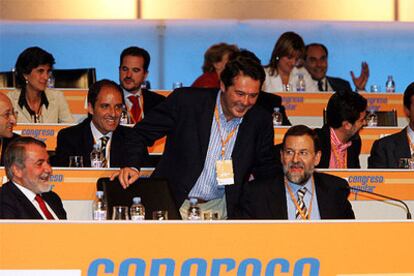 Rajoy y Michavila, en el congreso del PP.