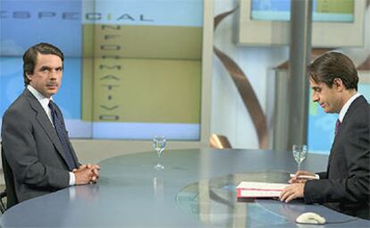 Aznar, esta noche en el plató de Tele 5.