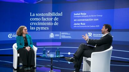 Isabel Reija, consejera delegada de Barter Energy, en conversación con Javier Ruiz, jefe de Economía de Cadena SER.