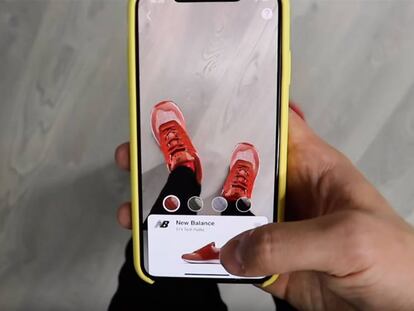 Con esta app puedes comprobar cómo te quedan unas zapatillas antes de comprarlas