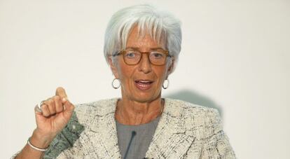 En la imagen, la directora del Fondo Monetario Internacional, Christine Lagarde.