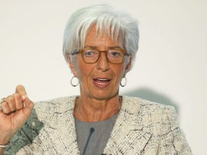 En la imagen, la directora del Fondo Monetario Internacional, Christine Lagarde. 