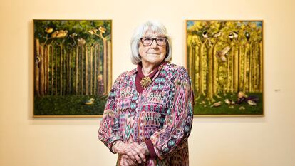 Isabel Villar, pintora de 90 años.
