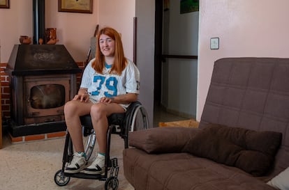 Laura Márquez, en su casa de Alvarado (Badajoz).