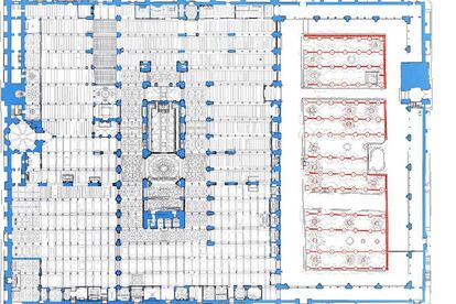Planta de la Catedral-Mezquita de Córdoba.