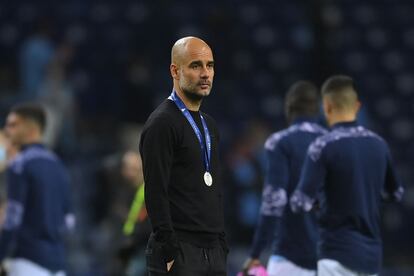 Guardiola, después de caer en la final de la Champions.