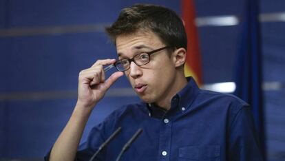 El portavoz de Podemos en el Congreso, Íñigo Errejón.