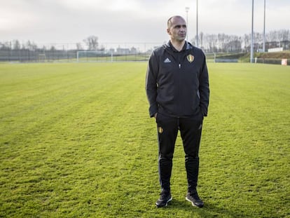 Roberto Mart&iacute;nez antes de la entrevista, el pasado martes. 