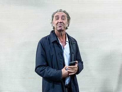 El cineasta italiano Paolo Sorrentino, este viernes en Valencia, en la Filmoteca de la Generalitat, en una acto organizado por la Mostra de València-Cinema del Mediterrani.