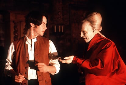 Keanu Reeves e Gary Oldman en "Drácula de Bram Stoker", dirigido por Francis Ford Coppola.