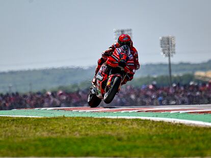 Francesco Bagnaia, durante el Gran Premio de MotoGP de Las Américas, en el Circuito de Austin, el 15 de abril de 2023.