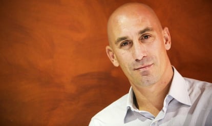 Rubiales, el pasado miércoles tras la entrevista. 