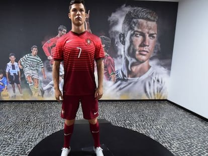 Figura de cera de Cristiano Ronaldo en el Museo CR7, en Funchal (Madeira). 