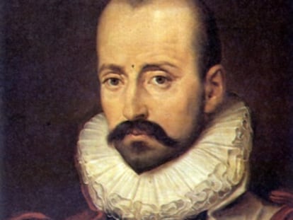 Grabado del escritor Michel de Montaigne.