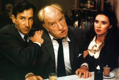 José Sacristán, Fernando Fernán Gómez y Laura del Sol, en 'El viaje a ninguna parte'.
